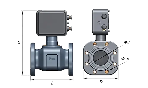 Dimensions-of-the-multipath-ultrasonic-flow-meter Dimensions-of-the-multipath-ultrasonic-flow-meter