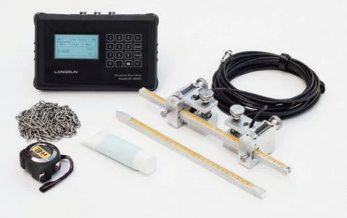 Handheld FT221 River Water Flow Meter Ultrasonic Flowmeter Portable Outside Clamping Handheld Flow Meter