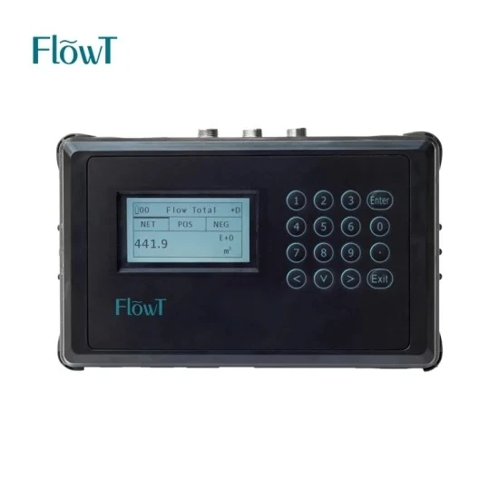 Handheld FT221 River Water Flow Meter Ultrasonic Flowmeter Portable Outside Clamping Handheld Flow Meter
